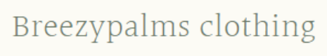 Breezypalms Clothing